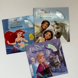 Disney Young Reader paperback books with CD